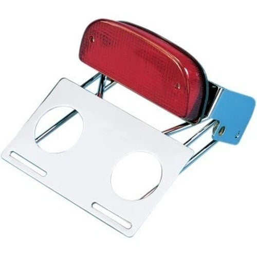Custom Taillight & Chrome Bracket Assembly for Harley Softail 84-99 & Fxwg 85-86