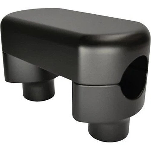 LA Choppers Flat Black Hefty 1-1/2" Riser & Top Clamp Kit for 1-1/4" Handlebars