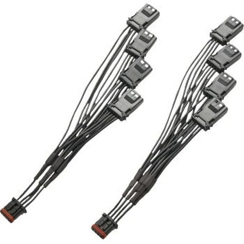 Ciro 40093 Front Lighting 4-Way Splitters for 14-24 Harley Touring