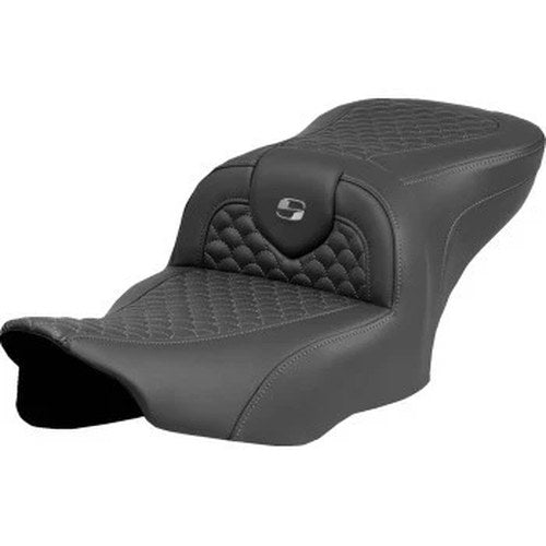 Saddlemen 823-07-20802 RoadSofa Seat Dark Gray Dragon Scale Stitch for 23-24