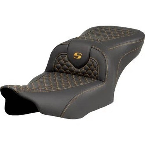 Saddlemen 823-07-20807 RoadSofa Seat Gold Dragon Scale Stitch for 23-24