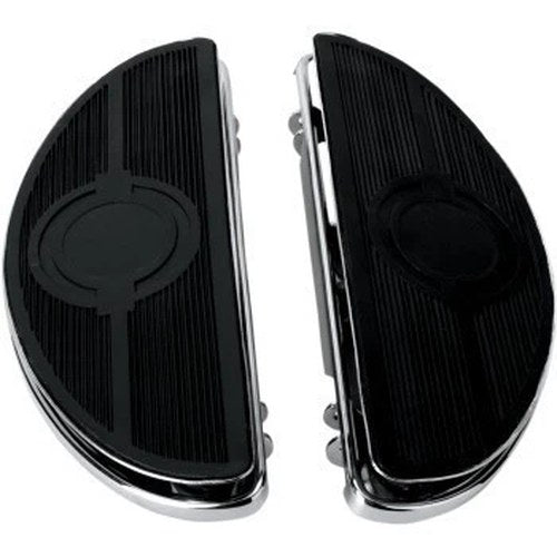 Drag Specialties 1621-0160 Vintage Half-Moon Style Floorboards for Harley Driver