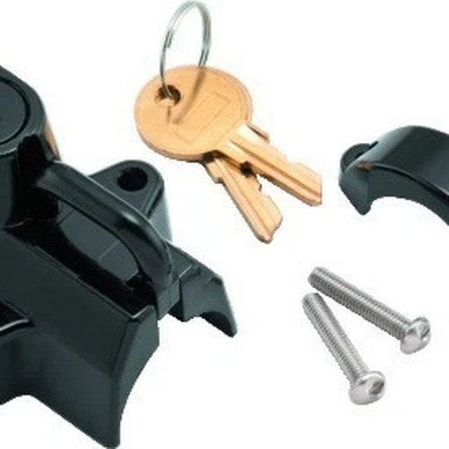 Biker's Choice 492979 Black Motorcycle Helmet Lock for 7/8" to 1-1/4" Tubing