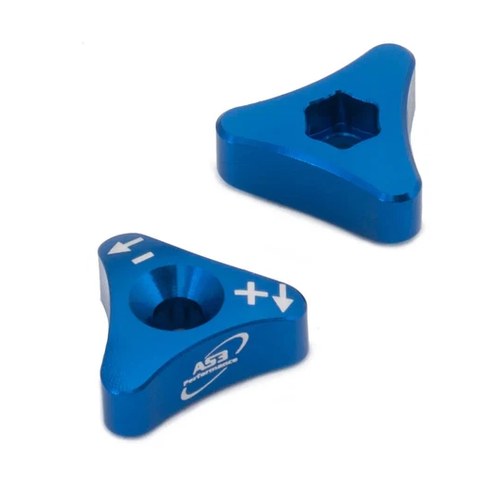 AS3 Fork Adjusters Blue - Husqvarna TC TE TX FC FE FX 125 250 300 450 501 14-19