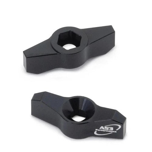 AS3 Fork Adjusters Black to fit KTM 50 SX 65 SX 125-500 SX-F Exc-F 2020