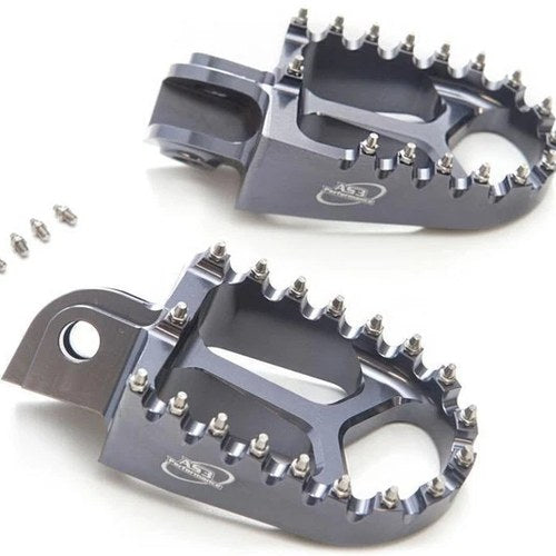 AS3 Foot Pegs for Husaberg TE FE 125 250 300 350 390 501 570 2008-2014 Grey