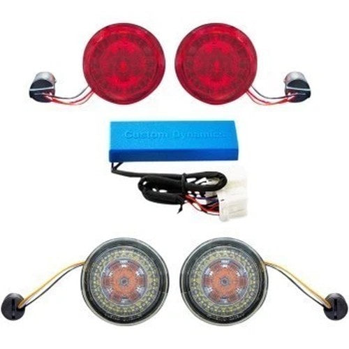 Custom Dynamics ProBEAM Front and Rear Turn Signal Conversion Kit for 06-09 Flhx