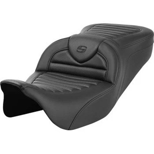 Saddlemen RoadSofa Seat Tuck N Roll Carbon Fiber for 08-24 Touring