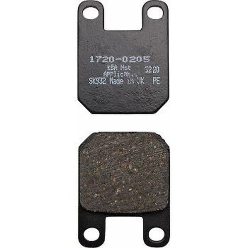 Drag Specialties 1720-0205 Organic Brake Pads for Gma "F" Calipers