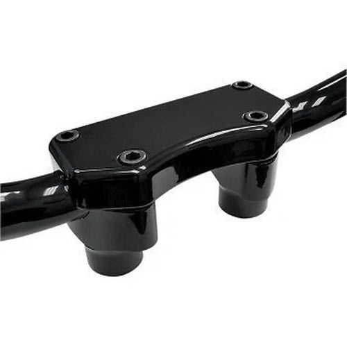 Drag Specialties Black 1-1/2" Tall Risers with Clamp for 1" Harley Use