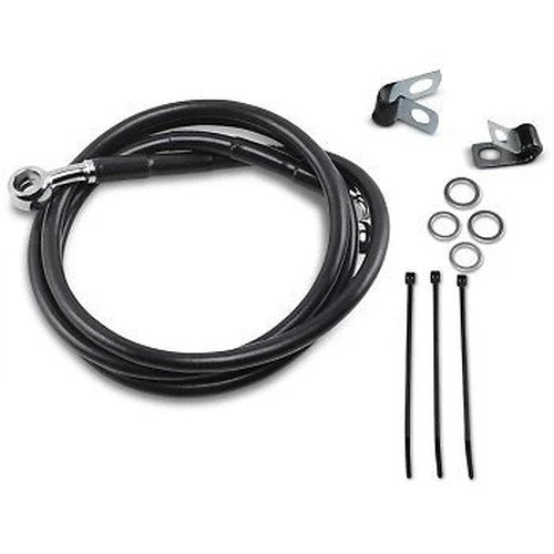 Drag Specialties 1741-2554 Extended Length +8" Black Vinyl Brake Line Kit