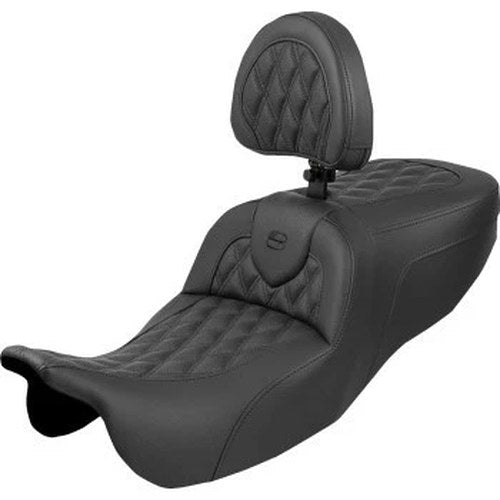 Saddlemen 815-07-182BR RoadSofa Seat Backrest Lattice Stitch - 15-25 Freewheeler