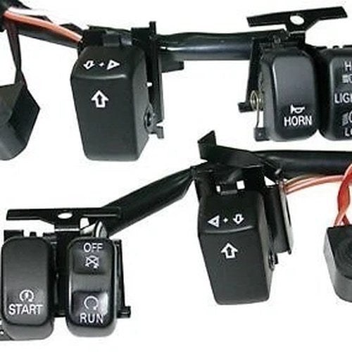 V-Factor 15152 Black Handlebar Switches Wiring Kit - Big Twin & Sportster 07-13