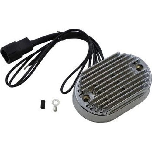 Drag Specialties 2112-1025 Chrome Premium Voltage Regulator for 01-06 Softail