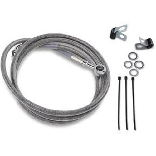 Drag Specialties 1741-2660 Extended Length Stainless Steel Brake Line Kit +8"