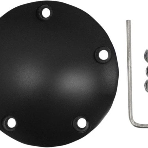Drag Specialties 0940-1242 Flat Black Points Ignition Timer Cover for Twin Cam
