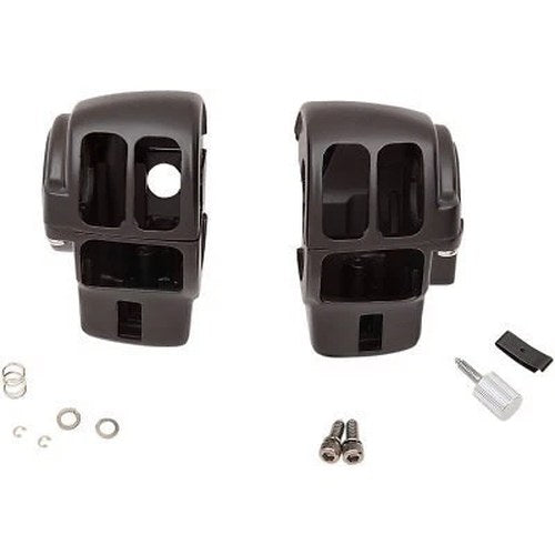 Matte Black Switch Housing Kit 96-07 FLT/FLHT Electra Glide with Radio