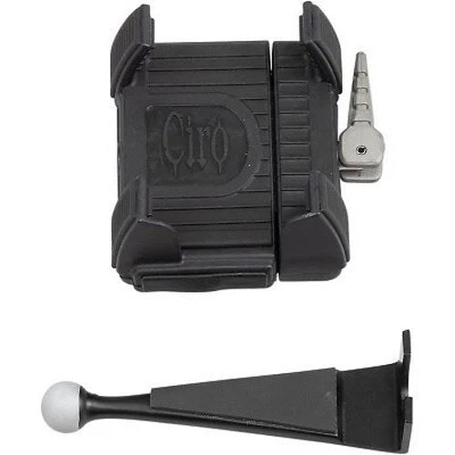 Ciro 50316 Black Phone Mount NO Charger for Harley Touring Batwing Fairing 96-13
