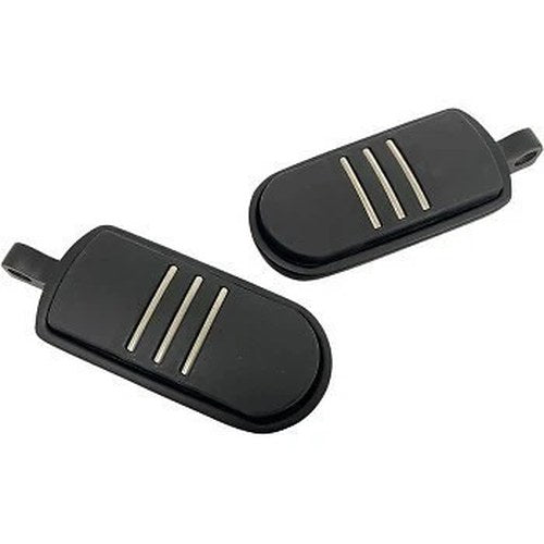 Rivco MV137MB Matte Black Custom Accent Footpegs for Harley Male Mount