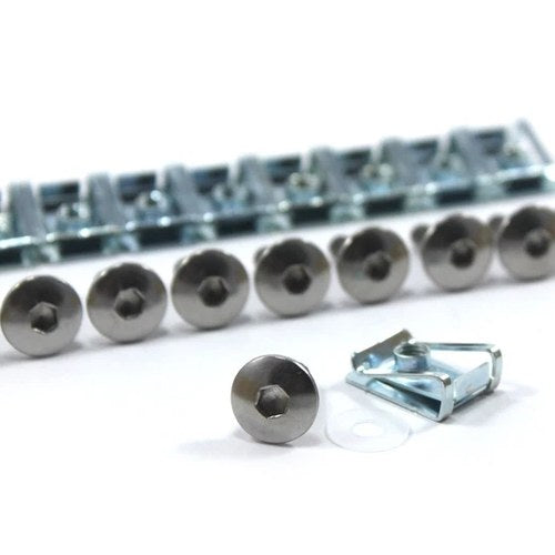 10x Fairing Bolts m5 5mm Spire Speed Clips Stainless Button fits Suzuki GSX-R