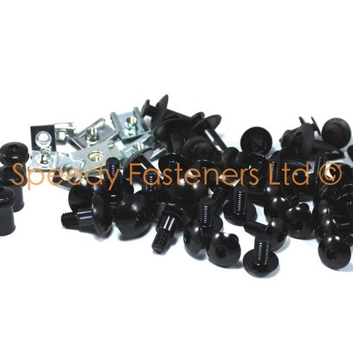 Black Aluminium Fairing & Screen Bolt Kit for Suzuki GSX-R1000 2001-2002 K1 K2