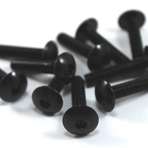 10 Pack m6 x 30mm Black Anodised Aluminium Fairing Bolts Honda Yamaha Suzuki
