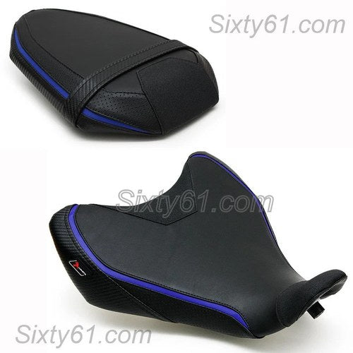 FZ07 Seat Cover 2014 2015 2016 2017 Yamaha FZ-07 Black Blue Front Rear Luimoto