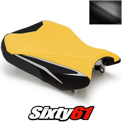 Suzuki Gsxr 600 Seat Cover 2011-2024 2025 2026 Luimoto Sport Black Yellow Rider