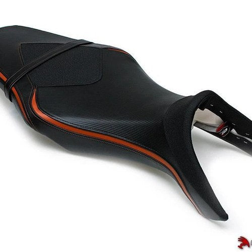 Yamaha MT-09 Seat Cover 2014-2018 2019 2020 Carbon Fiber Black Orange Luimoto