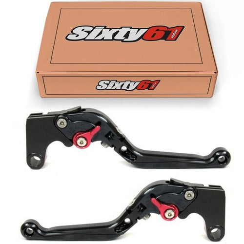 R6 Black Levers 2017-2020 Yamaha Sliding Folding Extendable Brake Clutch Set