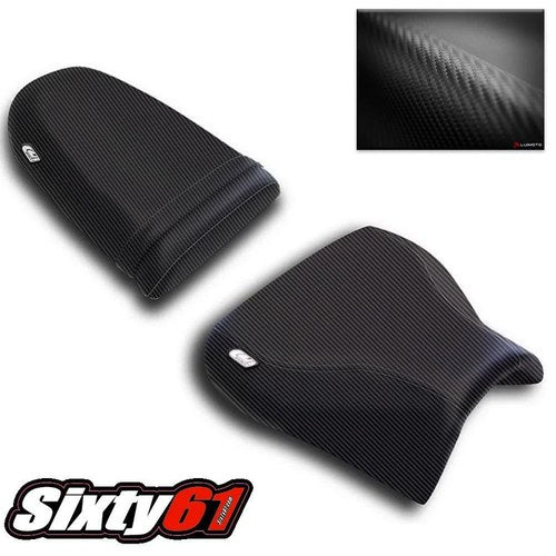 Suzuki Gsxr 600 Seat Covers 2001 2002 2003 Luimoto Front Rear Black Carbon