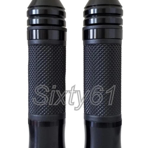Suzuki Gsxr 600, 750 Comfort Black Hand Grips Bar Ends Spiked
