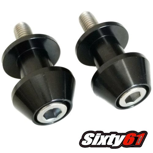 Honda Cbr 600RR F4i 900RR 954RR 1000RR Swingarm Spools Black Sliders