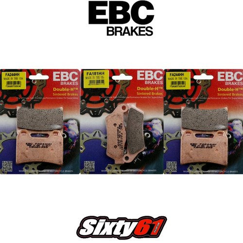 KTM 1090 1190 1290 Adventurer Brake Pads Ebc Front and Rear HH Sintered 3 sets
