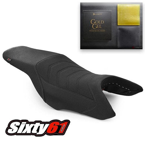 Honda Hornet 900 919 Seat Cover with Gel Pad 2002-2009 Black Luimoto Tec-Grip