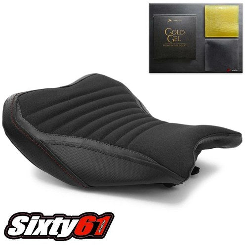 Kawasaki Z900 Seat Cover with Gel 2017 2018 2019 Luimoto Black Carbon