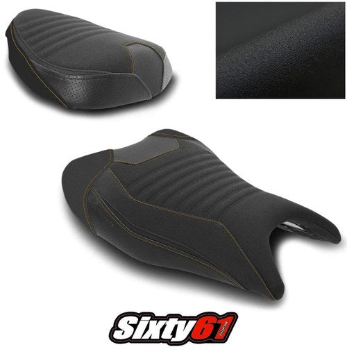 Suzuki Hayabusa Seat Cover 2021-2024 2025 Luimoto Orange Black Tec-Grip Suede