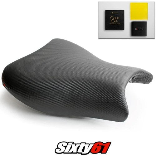 Suzuki Hayabusa Seat Cover and Gel 2008-2017 2018 2019 2020 Luimoto Black Carbon