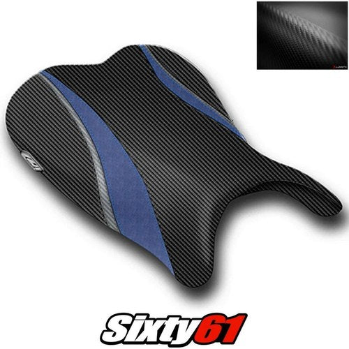 Suzuki Gsxr 600 750 Seat Cover 2006 2007 Front Dark Blue Edge Luimoto Carbon