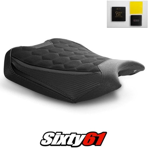 Kawasaki ZH2 Seat Cover with Gel 2020-2025 2026 Black Luimoto Tec-Grip Suede