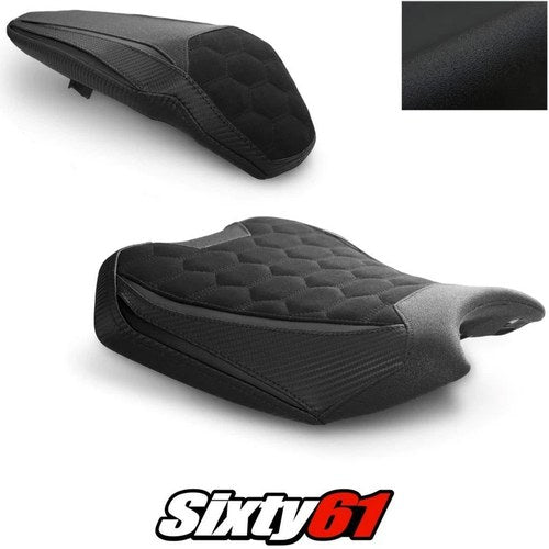 Kawasaki ZH2 Seat Cover 2020-2025 2026 Front Rear Black Luimoto Tec-Grip Suede