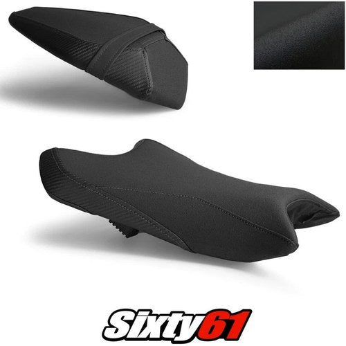 Kawasaki Ninja ZX6R Seat Cover 2019-2025 2026 Front Rear Black Luimoto Tec-Grip