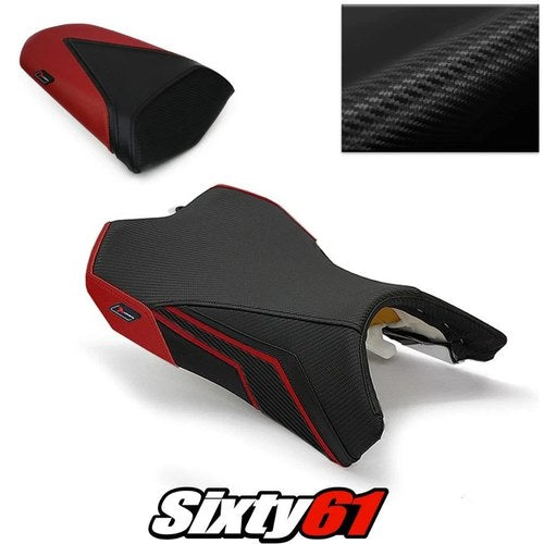 Kawasaki Ninja 1000 Seat Cover 2011-2016 Front Rear Black Red Luimoto Carbon