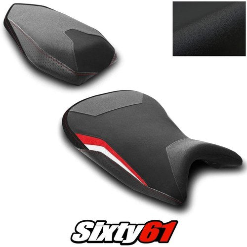 BMW S1000R Seat Cover 2021-2025 2026 Front Rear Red White Luimoto Tec-Grip Suede