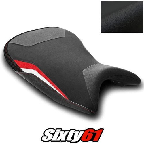 BMW S1000R Seat Cover 2021-2024 2025 2026 Front Red White Luimoto Tec-Grip Suede