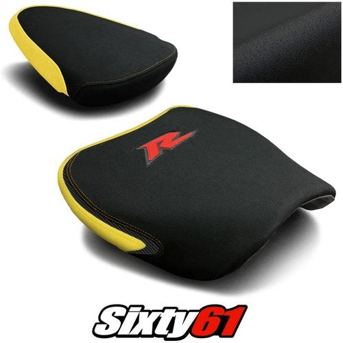 Suzuki TL1000R Seat Covers 1998-2002 2003 Yellow Red Logo Luimoto Tec-Grip Suede