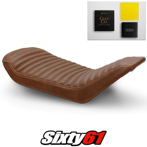 Husqvarna Svartpilen 701 Seat Cover Gel 2018-2023 Vintage Brown Luimoto Leather