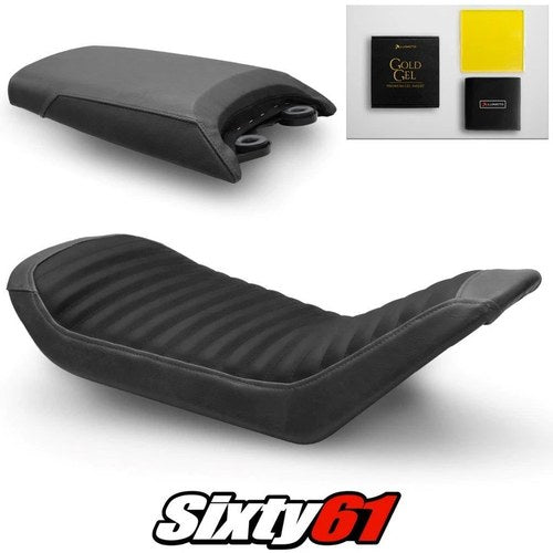 Husqvarna Svartpilen 701 Seat Covers Gel 2018-2023 Vintage Black Luimoto Suede