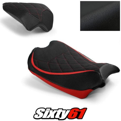Ducati Panigale V4R Seat Covers 2019-2021 Front Black Luimoto Tec-Grip Suede
