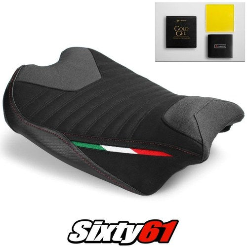Ducati Panigale V4R Seat Cover Gel 2019-2021 Front Black Luimoto Tec-Grip Suede